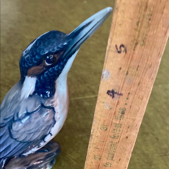 Dahl Jensen vintage king fisher Bird Figurine - Blue and Brown - Picture 4 of 7